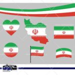 وکتور تعدادی پرچم ایران